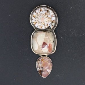 Vintage Amy Kahn Russell Pin/Pendant AKR silver